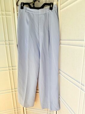 Zara Pale Blue Wide Leg Trousers
